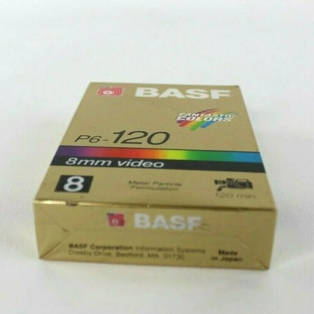 BASF P6-120. 8MM VIDEO 120 MIN SP 240 MIN LP New Sealed